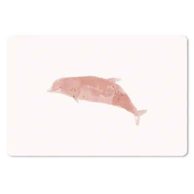 Produktbild von MuchoWow® Mauspad Mousepad Delfin - Tiere - Meer - Aquarell 27x18 cm - Mousepads - Maus Mat - Pad - Mausunterlage - Büroartikel - Desk Matten
