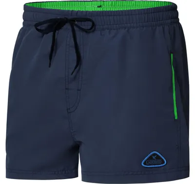 Produktbild von Ladeheid Herren Badehose Badeshorts Beachshorts Schwimmhose LAZA1001 (Marineblau Limone, 5XL)