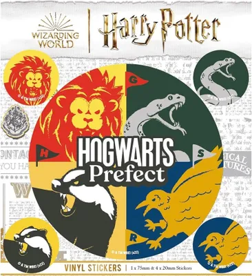Produktbild von Harry Potter - Aufkleber "Hogwarts Prefect" 5er-Pack - Vinyl TA10632 (Einheitsgröße) (Bunt)