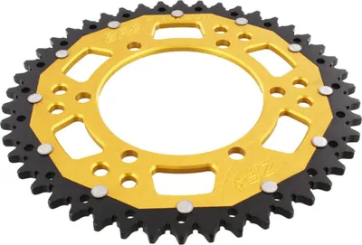 Image de Pignon ZF 46 dents 520 noir or double ZFD-486-46-GLD