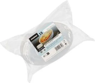 Produktbild von 60 Mehrweg-Deckel PP für Schalen oval 1 cm x 10,5 cm x 15,5 cm transparent "Cella"
