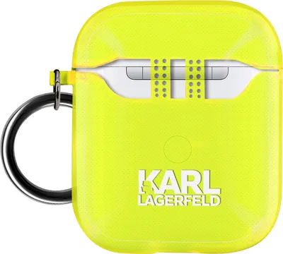 Produktbild von Karl Lagerfeld KLA2UCHFY AirPods Hülle /gelb Choupette