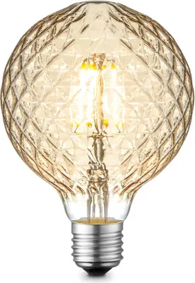 Produktbild von Lucande LED-Lampe E27 G95 4W 2.700K dimmbar amber
