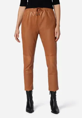 Produktbild von Carillo Damen Jogging Pant echt Leder von Ricano – cognac / 2XL