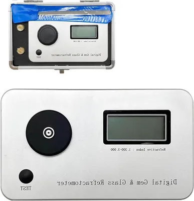 Productafbeelding van Edelsteen Refractometer - Sieraad Tester - Identificatie Tool - Niet-destructieve Meting - 1.300-3.000 RI - Zilver