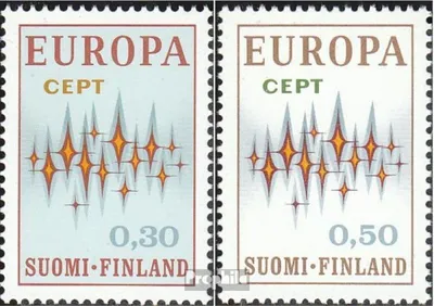 Produktbild von Briefmarken Finnland 1972 Mi 700-701 (kompl.Ausg.) postfrisch Europa