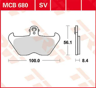 Obrázek produktu pro Sada brzdových destiček TRW MCB680 R1200C BMW259C