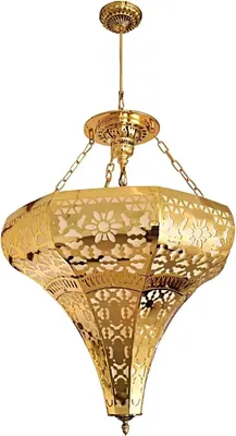 Immagine prodotto di Lampada da soffitto Una luce a sospensione dorata soggiorno lampada apparecchio