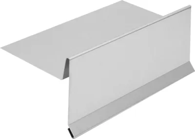 Produktbild von INEFA Ortblech ohne Wasserfalz aus Aluminium 200cm, Silber, Ortgangblech für optimale Dachentwässerung, Dachrinnen Zubehör, Alublech