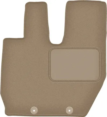 Produktbild von Fahrerfußmatte Velours beige passend für Iveco Stralis (2003-2019, Lkw) – mit Befestigungen – passgenau