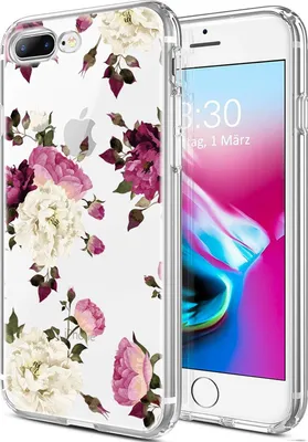Produktbild von Motiv TPU Cover für Apple iPhone 7 Plus / 8 Plus Hülle Silikon Case mit Muster Handy Schutzhülle