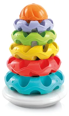 Productafbeelding van Clementoni Baby Kleurrijke Stapelringen - Speelgoed voor de motorische ontwikkeling van baby's