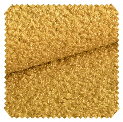 Productafbeelding van novely® CENTRO Bouclé meubelstof, heerlijk zacht, volumineus, waterafstotend, bekledingsstof | Per meter | 1 meter - Kleur: 08 Geel