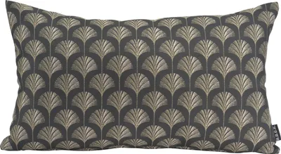 Produktbild von H.O.C.K. Erny Dekokissen 50x30cm schwarz gold Gingko