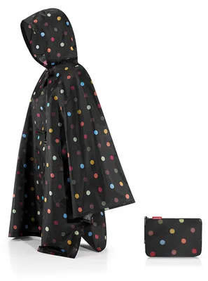 Produktbild von Reisenthel mini maxi poncho, Regenmantel, Erwachsener, 1 Taschen, Polyester, Schwarz, Mehrfarbig