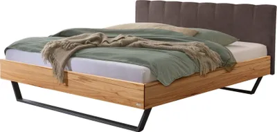 Produktbild von HASENA Schwebebett Enrico 25 Wildbuche Kopfteil espresso 180x200