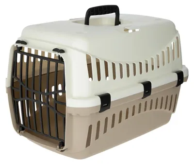 Produktbild von Kerbl Transportbox Expedion 45x30x30cm, max. Tiergewicht 10kg, creme/taupe 81346