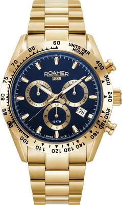 Produktbild von Roamer Herren Uhr Analog Quarz Chronograph 850837 48 45 20 Monza 100 Edelstahl