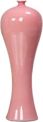 Imagen del producto de Jarrones de cerámica modernos, sencillos y de alta calidad, ideales para flores, decoración, arte, hogar, oficina, salón, dormitorio, escritorio. Color rosa