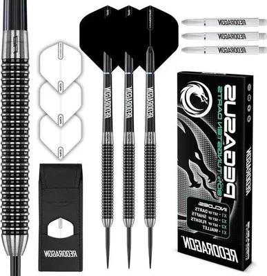 Produktbild von Professionelles Dartset 21-30g Wolframspitze mit Flights und Tasche