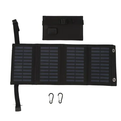 Obrázok produktu pre Skladací solárny panel s USB pripojením, 5,5 V, 20 W, monokryštalický, vysoká účinnosť, IP65, vodotesný, na kempovanie v prírode