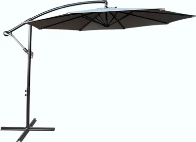 Produktbild von Garten-Sonnenschirm ASTER UV-Schutz Hellgrau Gewicht 12,1 kg L300 x B300 x H245 cm