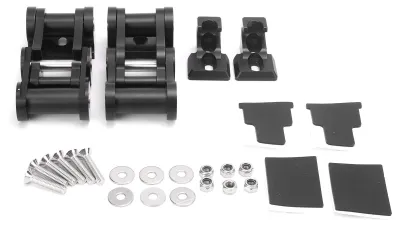 Imagen del producto de Cierres para la tapa del motor fabricados en aleación de aluminio mediante mecanizado CNC, compatibles con los modelos Wrangler JK y JKU de 2007 a 2018