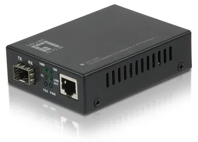 Immagine prodotto di LevelOne GVT-2000 - Medienkonverter - RJ-45 / SFP (mini-GBIC) (GVT-2000)