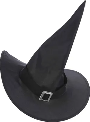 Obrázek produktu pro Čarodějnický klobouk Halloween kostým doplněk černá a zlatá