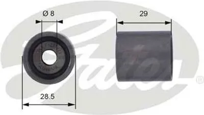 Produktbild von GATES Umlenk- / Führungsrolle Zahnriemen für VW GOLF IV 1J1