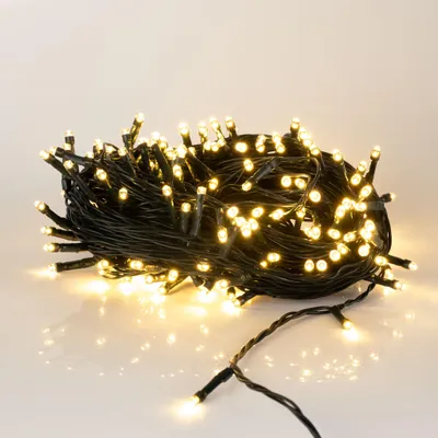 Produktbild von LED Weihnachts Lichterkette warm weiß - 30 m / 300 LED - Garten Deko Beleuchtung