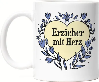 Produktbild von Erzieher mit Herz Tasse Geschenkidee Zum Danke Sagen Bester Erzieher