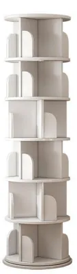 Image de Étagère rotative à 360°, 3 à 6 niveaux, organisateur empilable, blanc, 40 x 190 cm