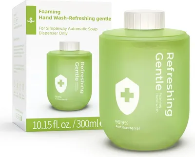 Image de Savon moussant Simpleway pour distributeur automatique, lot de 1  Simpleway Parfum : Refreshing gentle Green,