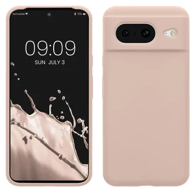 Produktbild von kwmobile Handyhülle für Google Pixel 8 Hülle, für Pixel 8 Case - Hülle Silikon - kabelloses Laden - Coconut Swirl