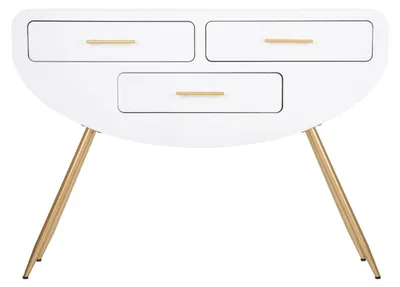 Obrázok produktu pre FURNLUX Konzolový stolík Venus White 110 cm / Hlavná farba: biela / Rozmery: 110 x 80 x 40 cm