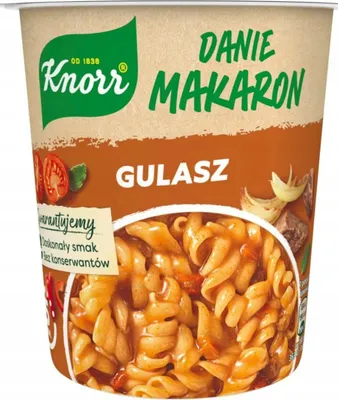 Obrázok produktu pre Knorr Makaron z sosem o smaku gulaszu 60 g