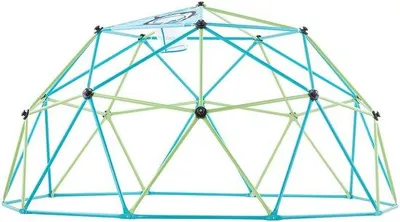 Produktbild von 10FT geometrische klimkoepel für Kinder, Außen-Spielplatz mit Octopusnet und Basketballn, Tragfähigkeit 1000 lbs, einfach zu montierendes Spielgerüst für den Garten - ideal für Jungen und Mädchen