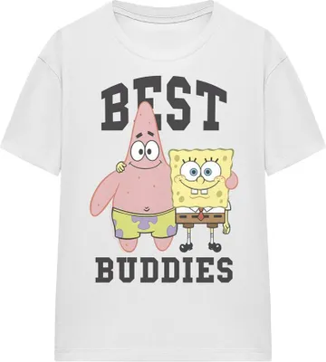 Obrázek produktu pro SpongeBob SquarePants - tričko "Best Buddies" pro muže/dámy Uni TV16004 (S) (White)