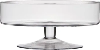 Produktbild von INNA-Glas Servierschale Corie auf Standfuß, Zylinder - rund, klar, 13cm, Ø 29cm - Snack Schale - Kerzenschale