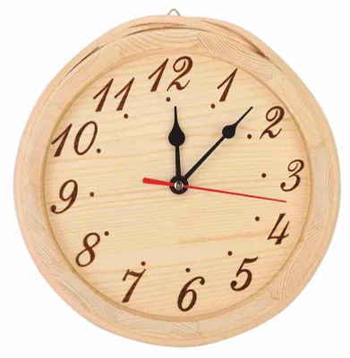 Image de Horloge de sauna en bois, horloge pratique pour la salle de sport dans le salon