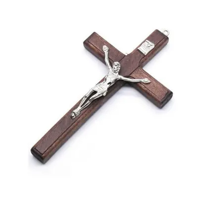 Produktbild von Drevený kríž na stenu 12cm hnedý