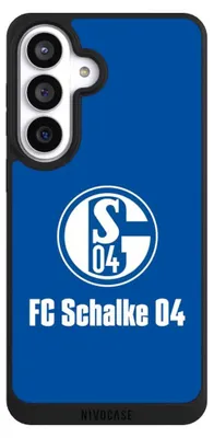 Produktbild von NIVOCASE Handyhülle für Samsung Galaxy S26+  Hülle NIVOpure Case Schwarz FC Schalke 04 Logo Offizielles Lizenzprodukt