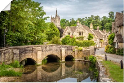 Produktbild von ARTland Poster Dorf Castle Combe, Wiltshire, England Größe: 60x40 cm