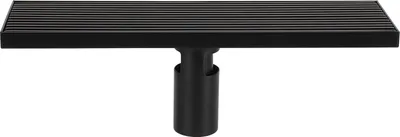Zdjęcie produktu dla Odpływ liniowy ze zdejmowaną pokrywą ze stali nierdzewnej 304, czarny matowy 30 cm