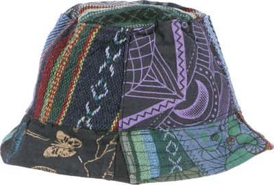 Produktbild von Sommerhut,Patchwork Schlapphut, Fischerhut, Sonnenhut - Blau, Uni, Baumwolle, Hüte, Mützen
