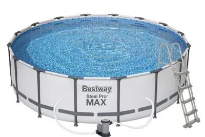 Obrázek produktu pro Bestway 5612Z, 19480 l, Rámový bazén, Děti a dospělí, Žebřík, Šedá, Bílá, 67,4 kg