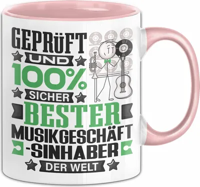 Produktbild von Musikgeschäftsinhaber Geschenk Lustiger Spruch für Musikgeschäftsinhaber Geschenkidee Bester Musikgeschäftsinhaber Der Welt (Rosa)