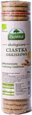 Produktbild von EKOWITAL Dinkel-Vollkornkekse mit Zitrone und Ingwer 250 g