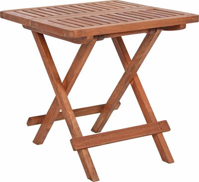 Garden Pleasure Gartentisch LA braun quadratisch 50,0 x 50,0 x 50,0 cm